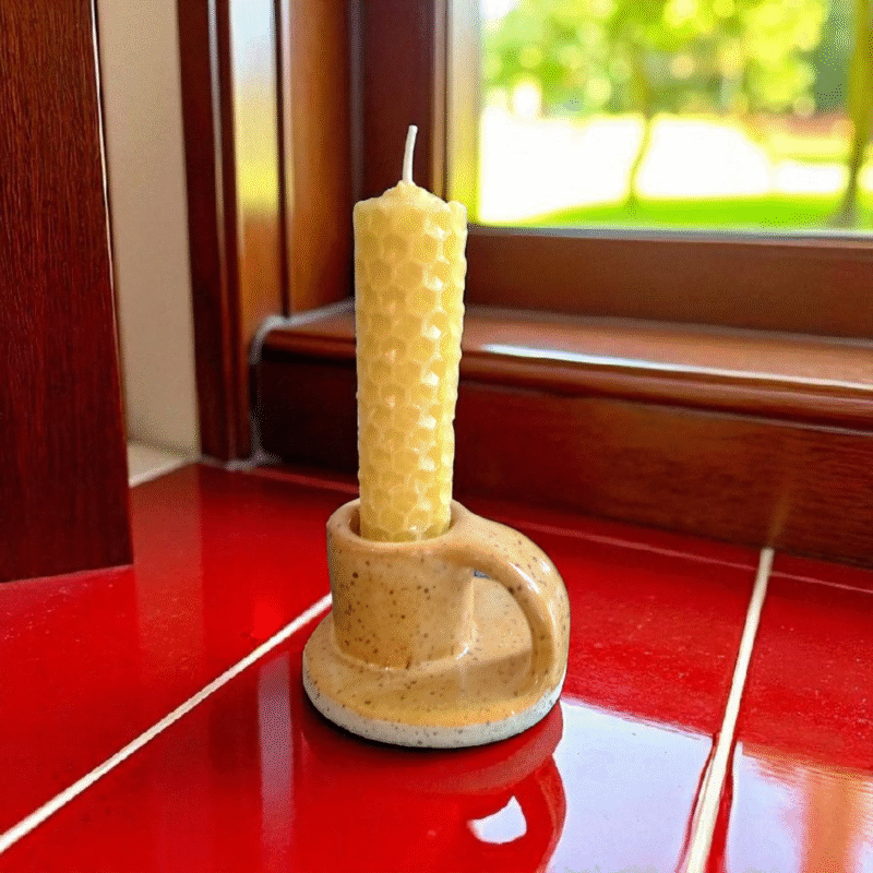 Yellow Candle Holder - "Golden Glow"