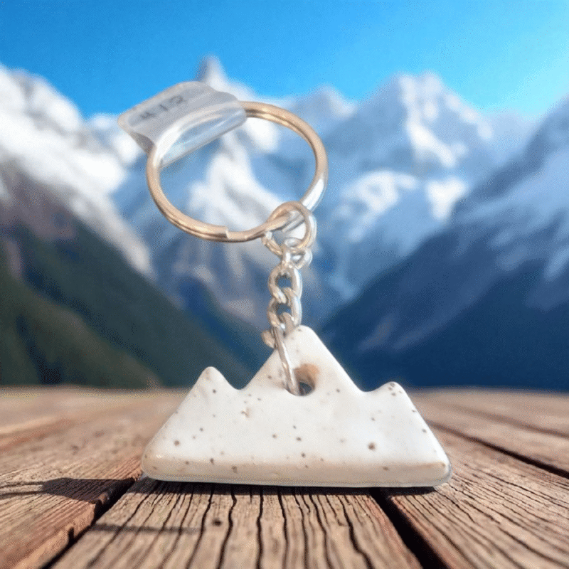 White Mountain Keychain - "Frostline"