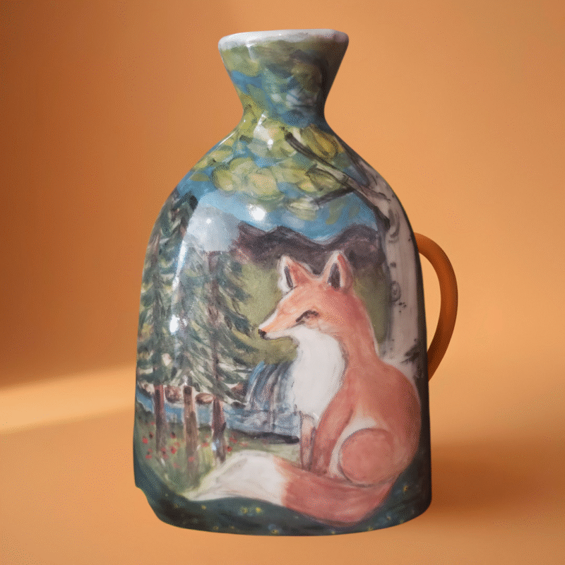 Fox Ceramic Decanter Set – With 2 Cups