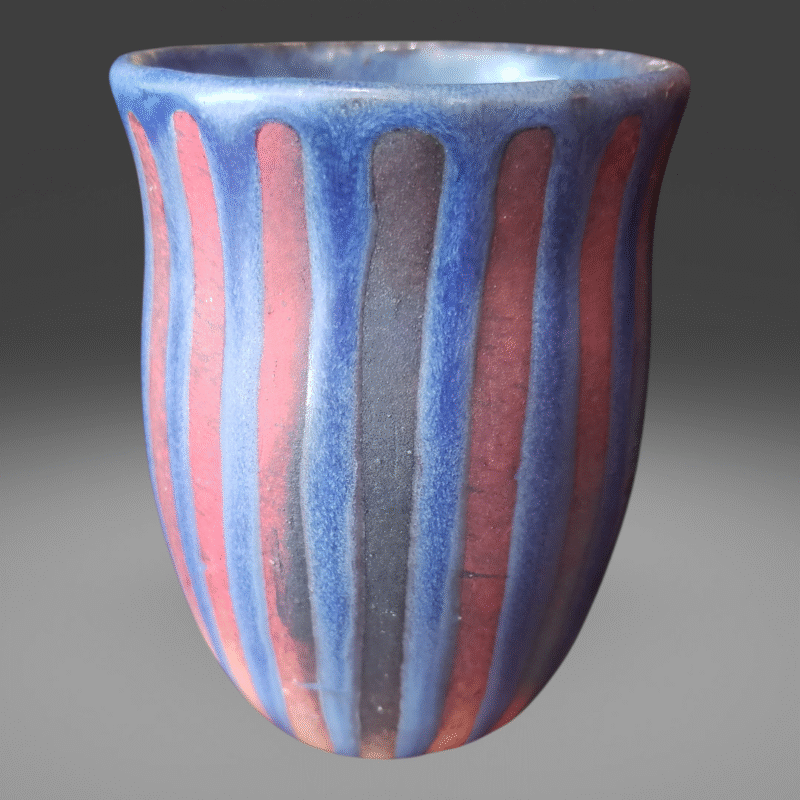 Striped Ceramic Glass – 16 oz