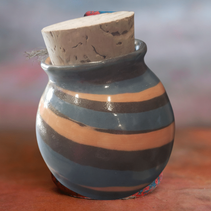 Harvest Corked Ceramic Jar