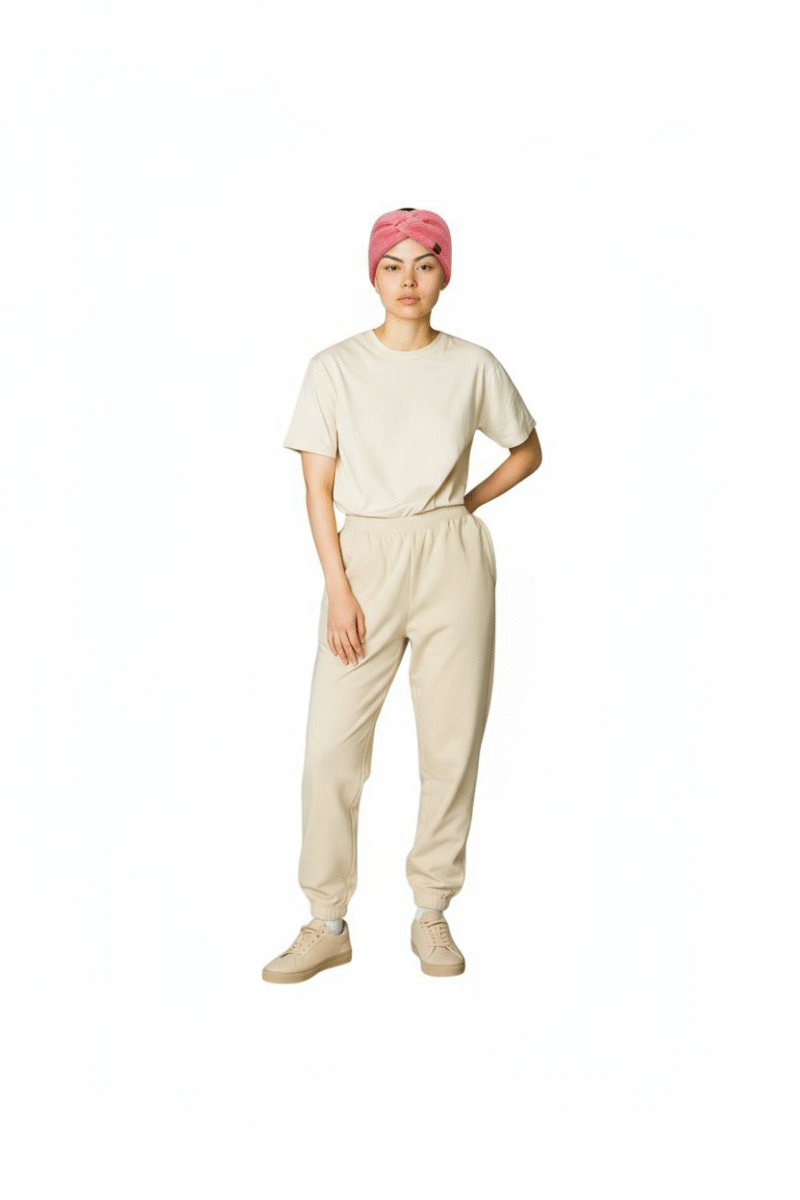 Pink Knit Head Warmer