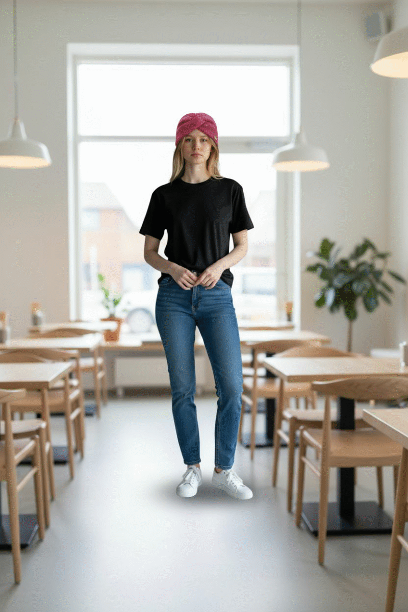 Maroon Knit Head Warmer